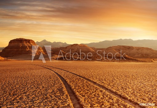 Bild på sunset desert